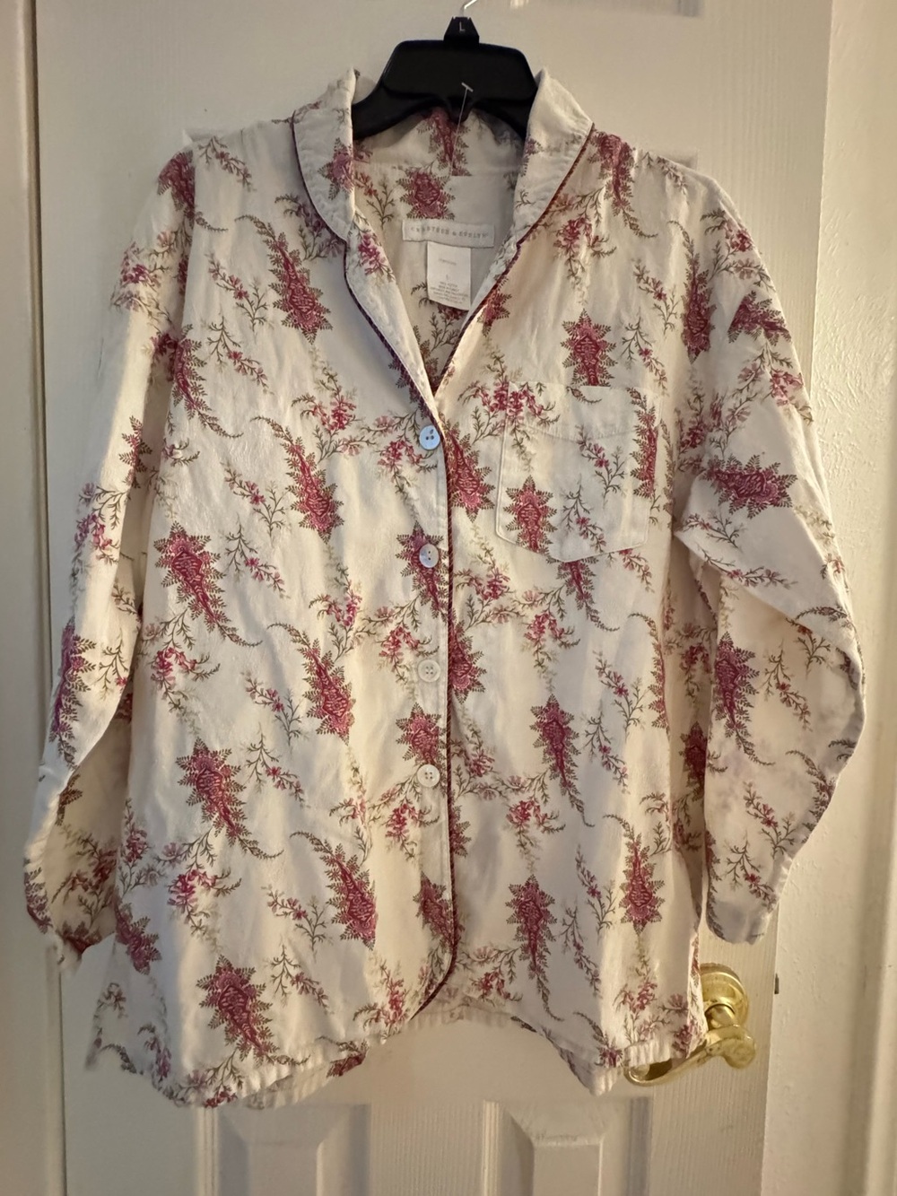 Vintage Crabtree & Evelyn 100% Cotton Women’s PJ Set Size L